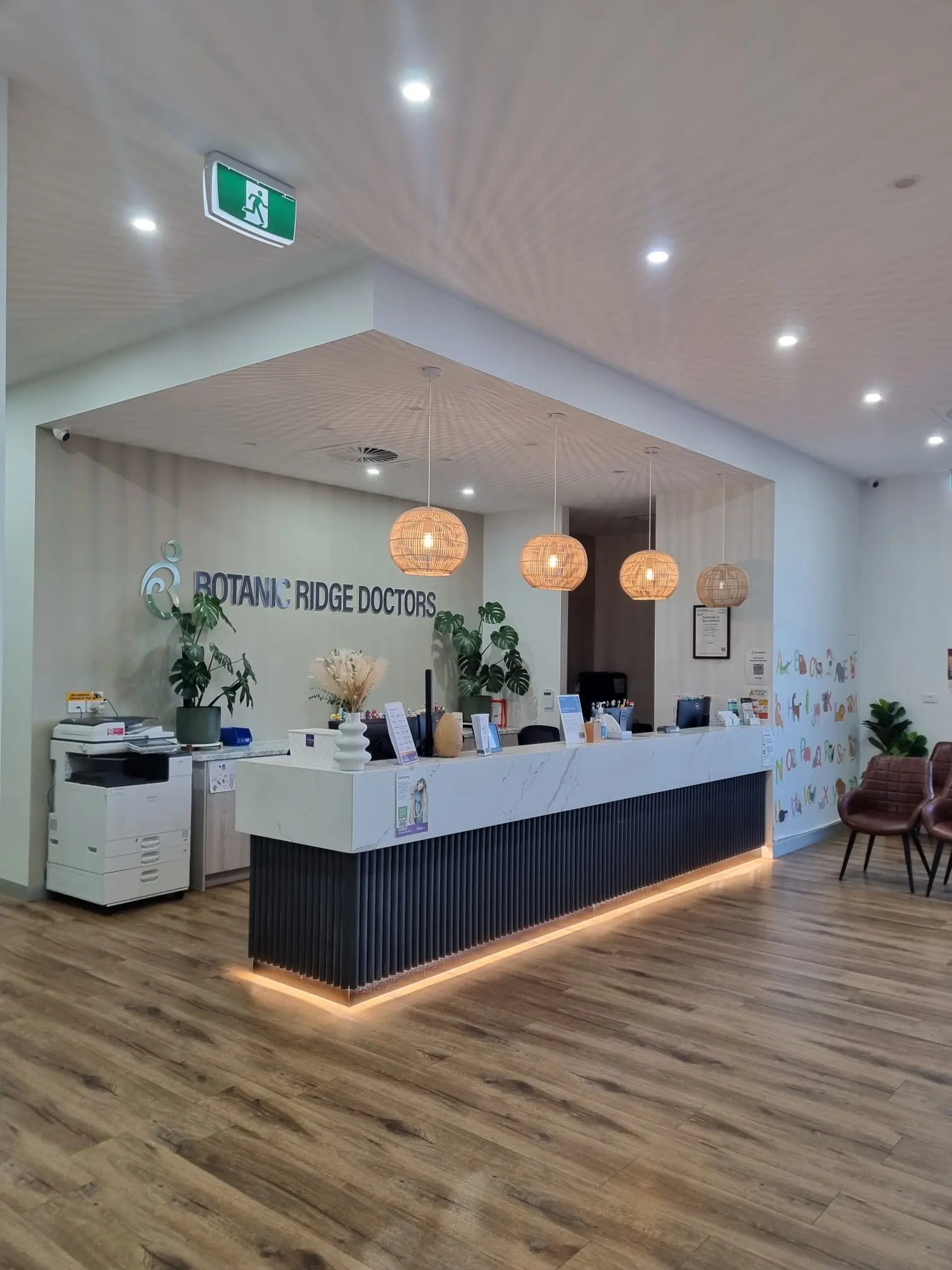 Botanic Ridge Doctors bright reception and waiting area